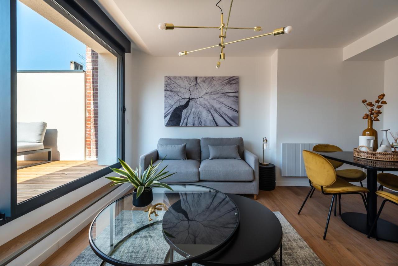 Downtown Rooftop - Centre Ville - Wifi - Terrasse - Netflix Amiens Exteriör bild
